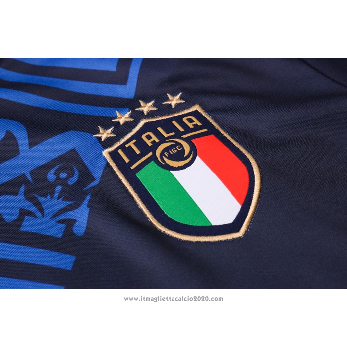 Tuta da Track Italia Manica Corta 2020 Blu